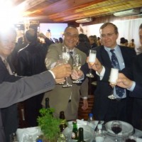 Elpidio, Ciscato, Sidnei, Cenio e Éder, na festa de 50 anos de Bianchi - Pato Branco (24/11/11). Fotografado por Zé Carlos